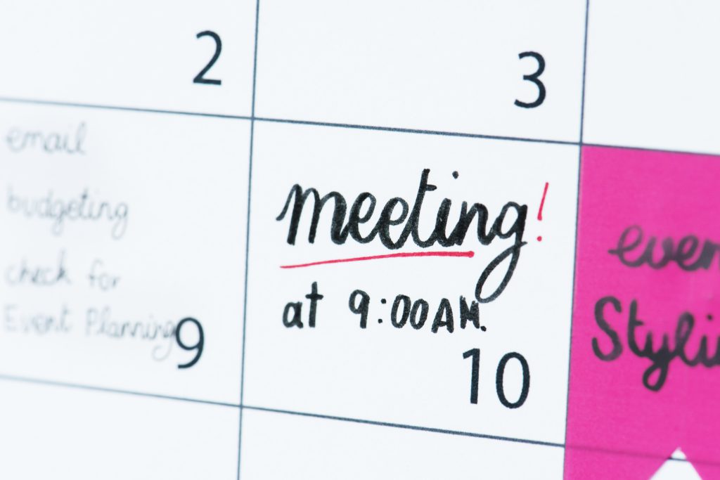 Setting the right schedule is very important for consistent and regular one on one meetings