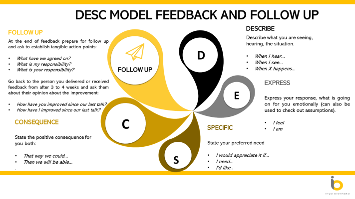 DESC model for constructive criticism