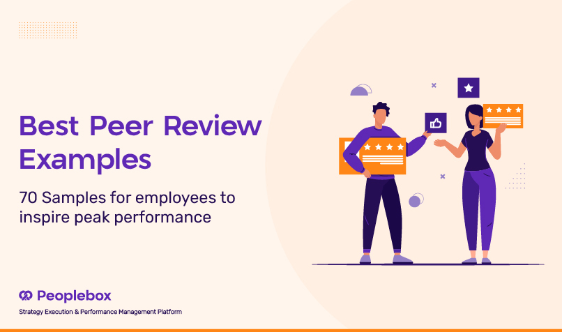 70 samples of peer review examples for employees