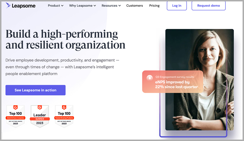 Leapsome performance management platform