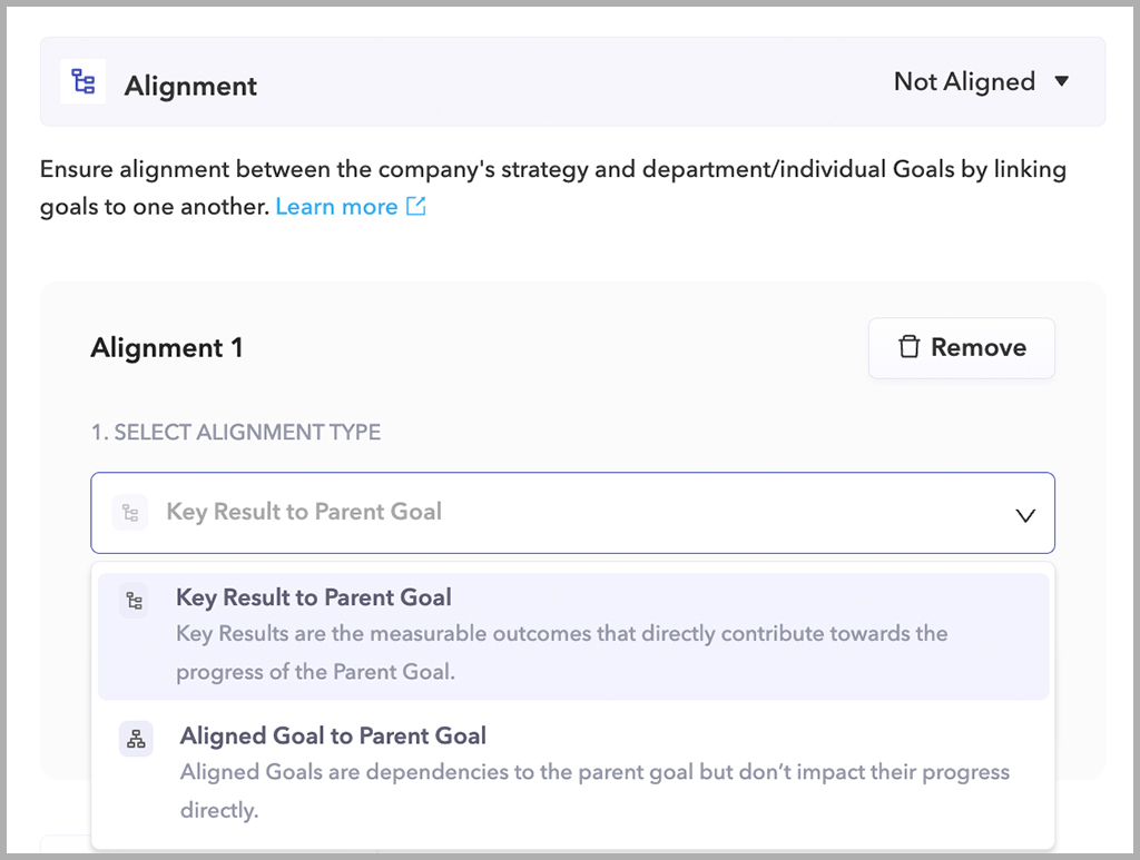 Peoplebox lets you align individual goals with business goals
